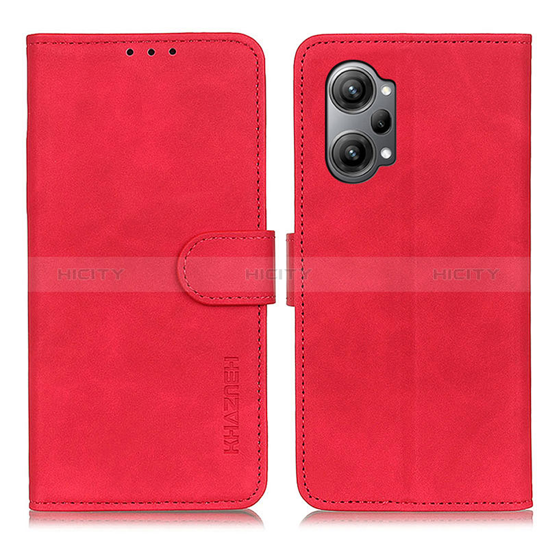 Funda de Cuero Cartera con Soporte Carcasa K09Z para Oppo K10 Pro 5G Rojo