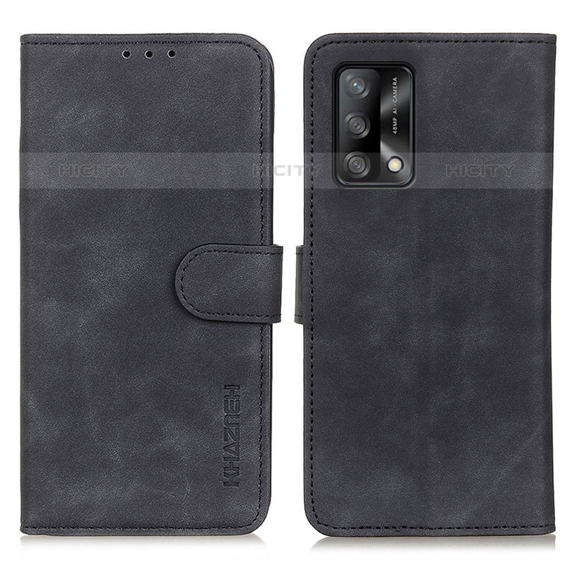 Funda de Cuero Cartera con Soporte Carcasa K09Z para Oppo Reno6 Lite Negro