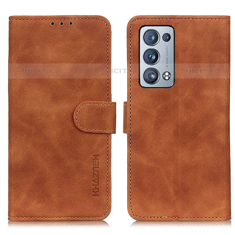 Funda de Cuero Cartera con Soporte Carcasa K09Z para Oppo Reno6 Pro 5G