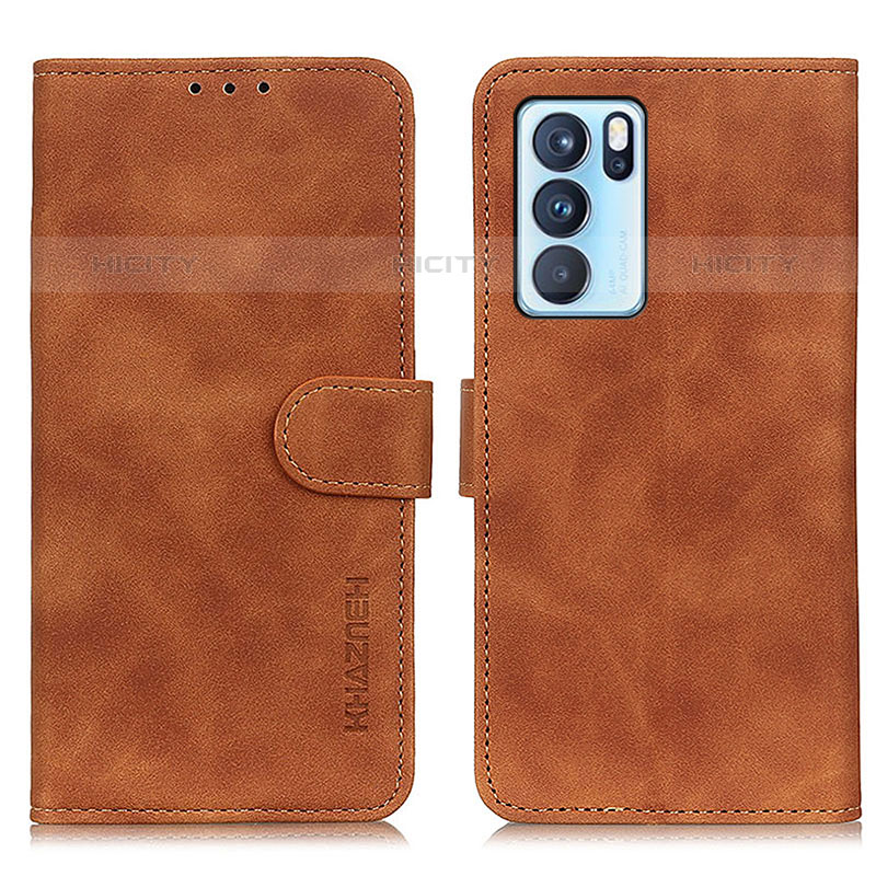 Funda de Cuero Cartera con Soporte Carcasa K09Z para Oppo Reno6 Pro 5G India