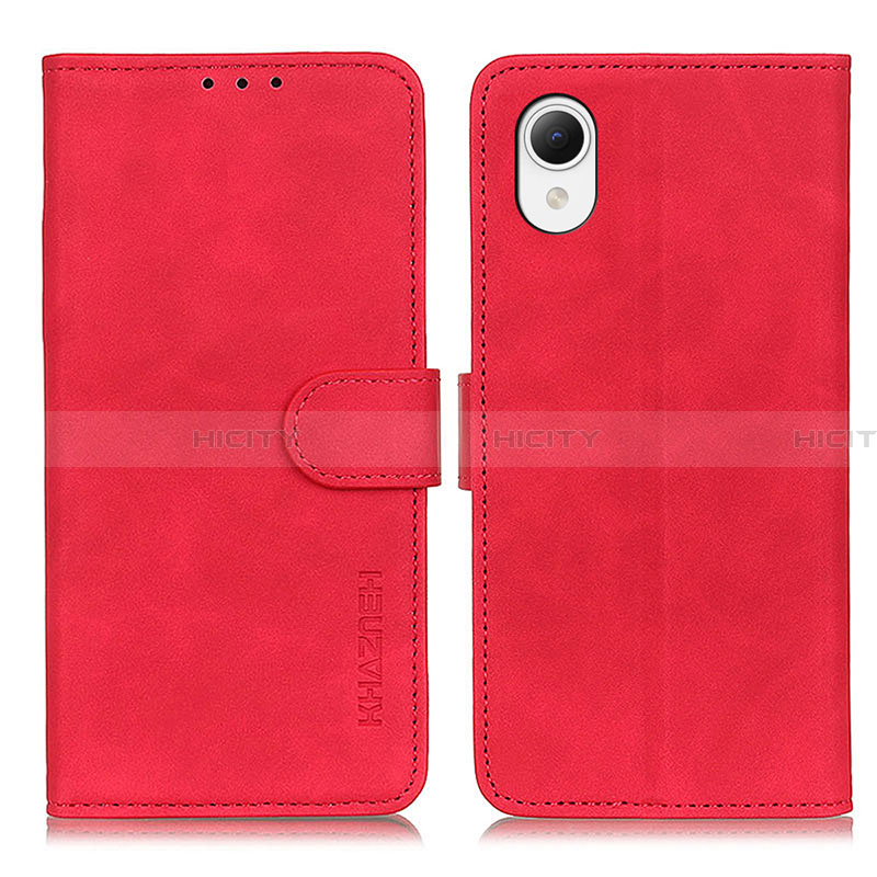 Funda de Cuero Cartera con Soporte Carcasa K09Z para Samsung Galaxy A23s Rojo