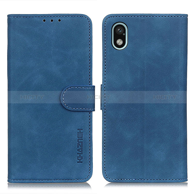 Funda de Cuero Cartera con Soporte Carcasa K09Z para Sony Xperia Ace III SOG08 Azul