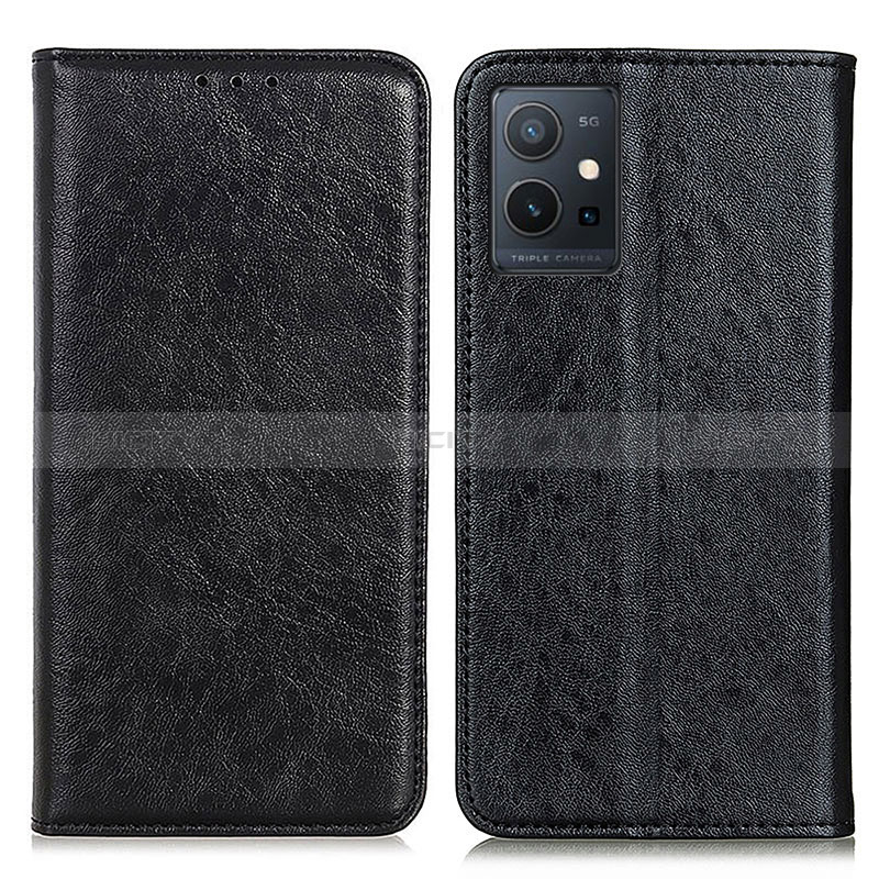 Funda de Cuero Cartera con Soporte Carcasa K09Z para Vivo Y33e 5G Negro