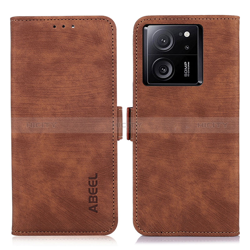 Funda de Cuero Cartera con Soporte Carcasa K09Z para Xiaomi Redmi K60 Ultra 5G Marron