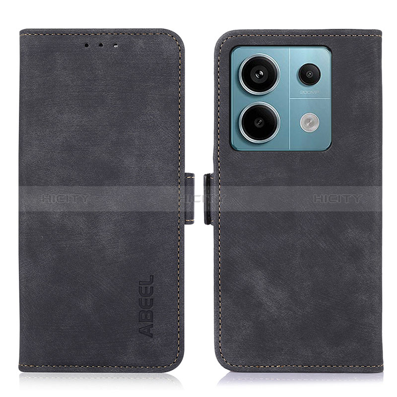 Funda de Cuero Cartera con Soporte Carcasa K09Z para Xiaomi Redmi Note 13  Pro 5G Negro