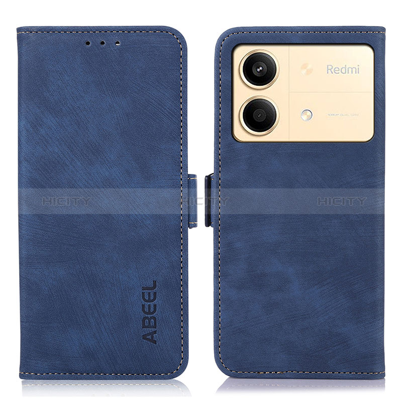 Funda de Cuero Cartera con Soporte Carcasa K09Z para Xiaomi Redmi Note 13R Pro 5G Azul