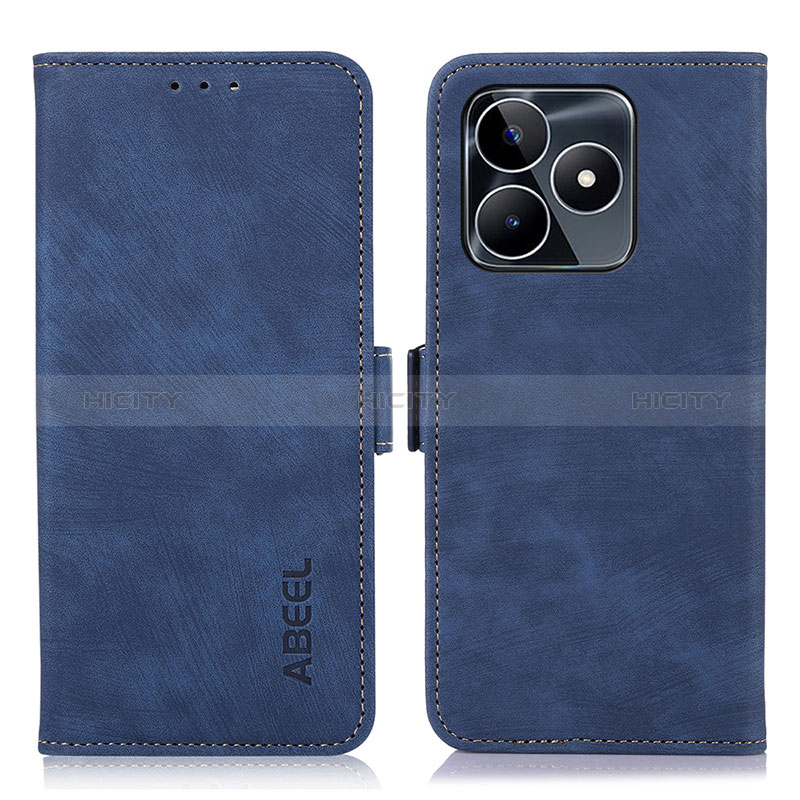 Funda de Cuero Cartera con Soporte Carcasa K10Z para Realme C51 Azul