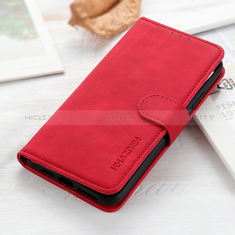 Funda de Cuero Cartera con Soporte Carcasa KZ3 para Huawei Honor 60 SE 5G Rojo