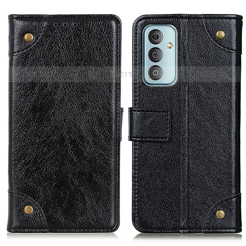 Funda de Cuero Cartera con Soporte Carcasa KZ6 para Samsung Galaxy M23 5G Negro