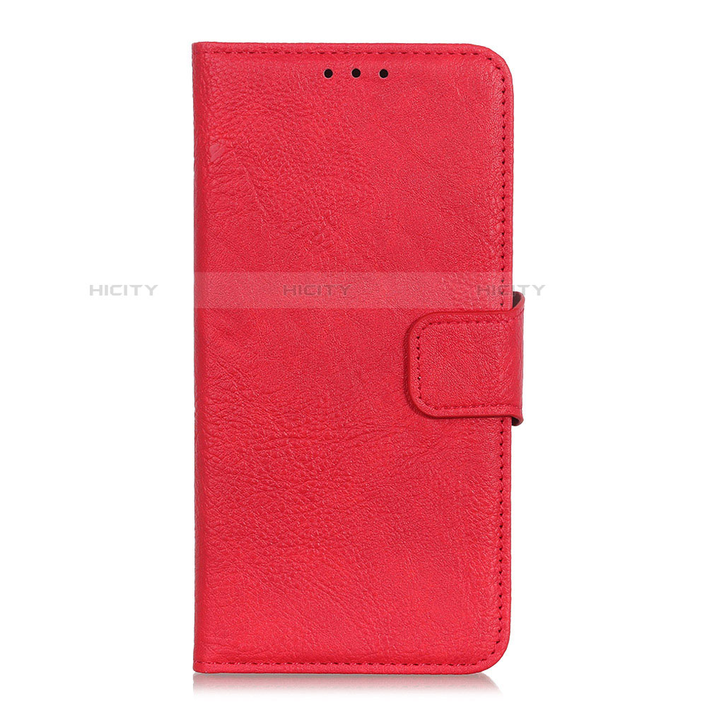 Funda de Cuero Cartera con Soporte Carcasa L01 para Alcatel 1X (2019) Rojo