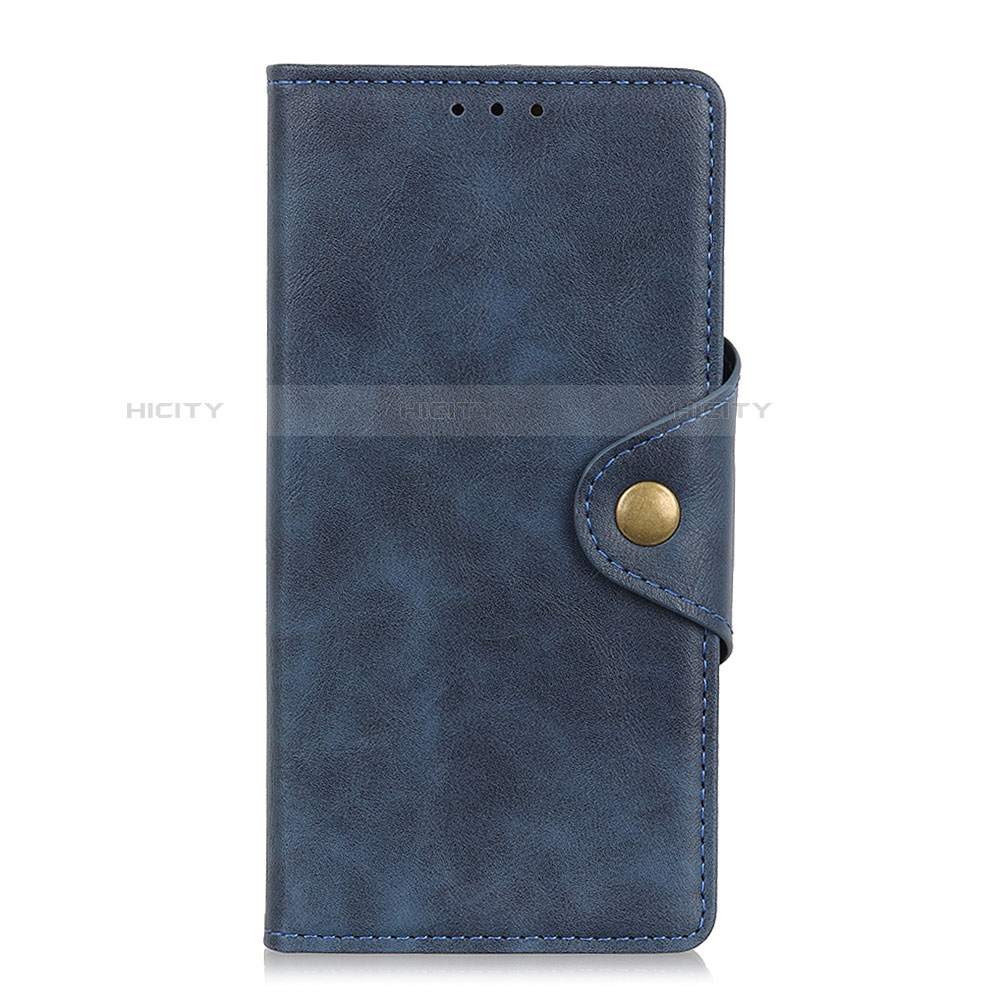 Funda de Cuero Cartera con Soporte Carcasa L01 para Alcatel 3L Azul