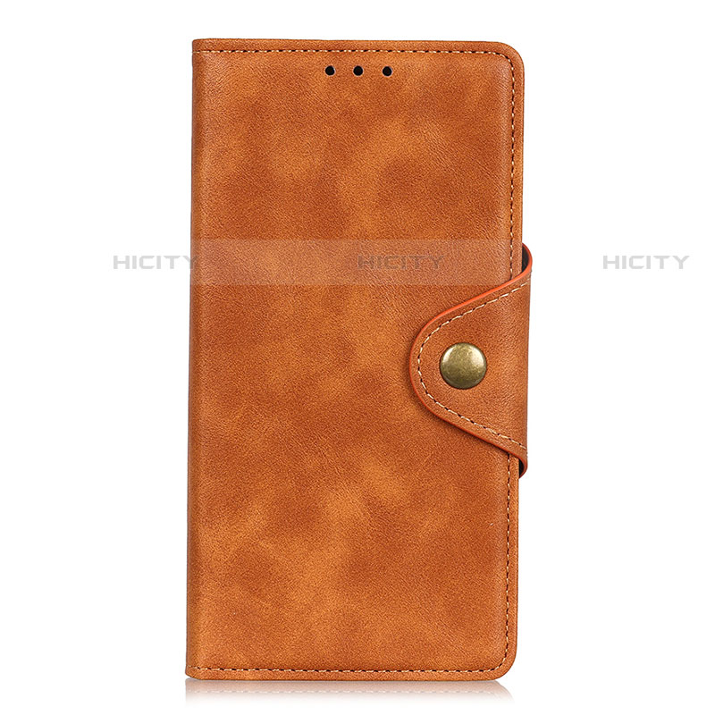 Funda de Cuero Cartera con Soporte Carcasa L01 para Alcatel 3X Naranja