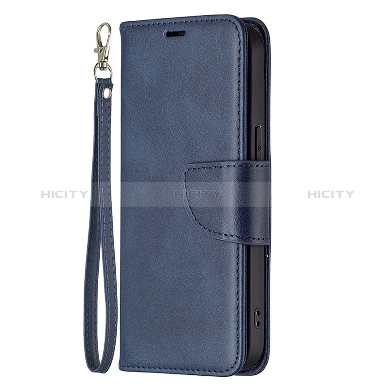 Funda de Cuero Cartera con Soporte Carcasa L01 para Apple iPhone 14 Pro Azul