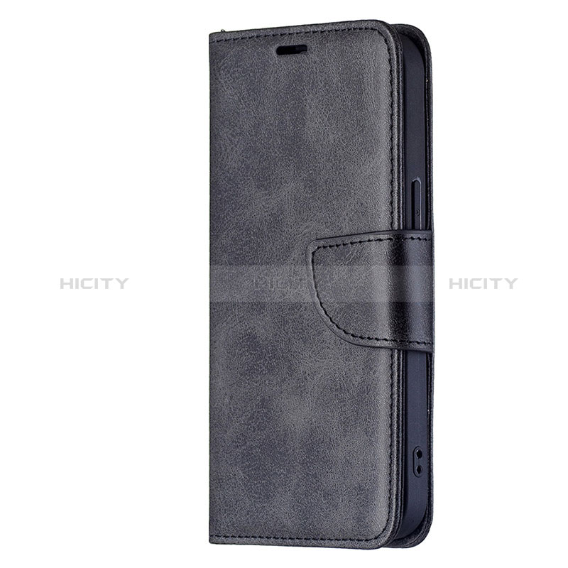 Funda de Cuero Cartera con Soporte Carcasa L01 para Apple iPhone 15 Negro