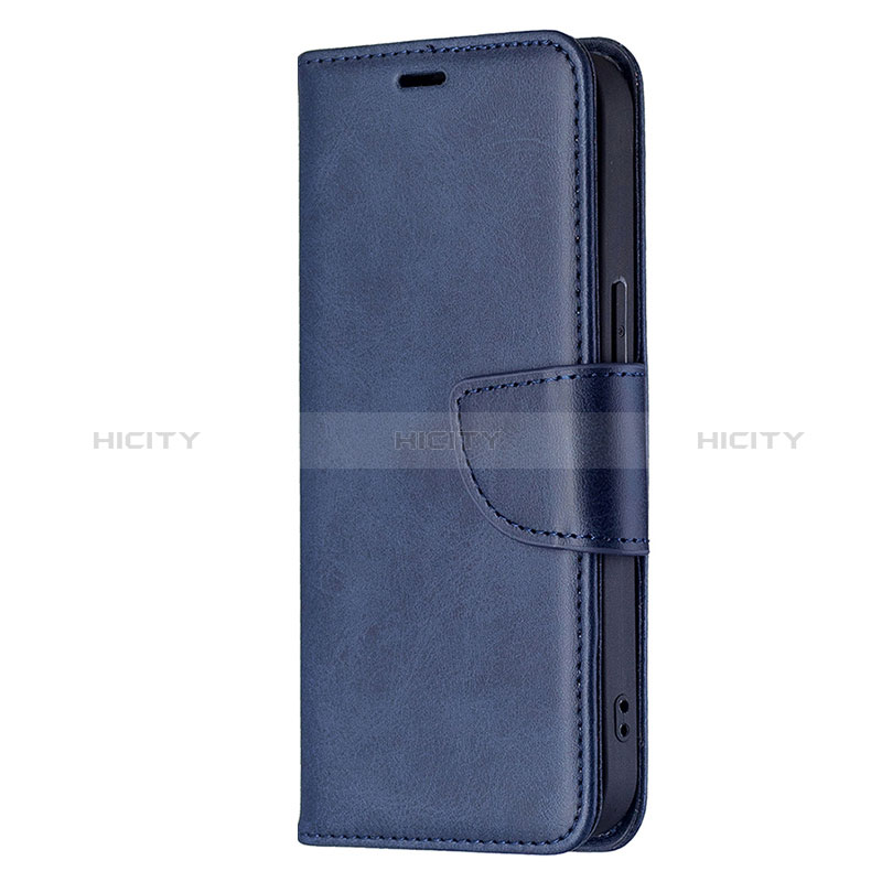 Funda de Cuero Cartera con Soporte Carcasa L01 para Apple iPhone 15 Plus Azul