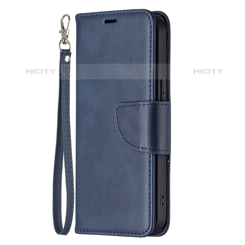 Funda de Cuero Cartera con Soporte Carcasa L01 para Apple iPhone 15 Pro Azul