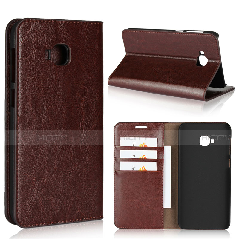 Funda de Cuero Cartera con Soporte Carcasa L01 para Asus Zenfone 4 Selfie Pro Marron