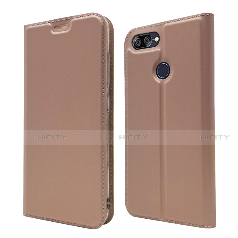 Funda de Cuero Cartera con Soporte Carcasa L01 para Asus Zenfone Max Plus M1 ZB570TL Oro Rosa