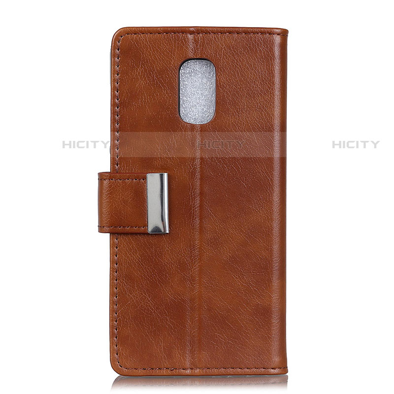 Funda de Cuero Cartera con Soporte Carcasa L01 para Asus ZenFone V500KL Marron