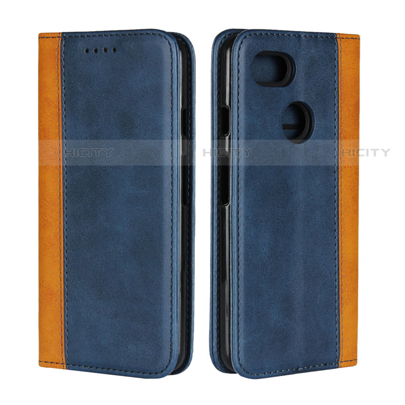 Funda de Cuero Cartera con Soporte Carcasa L01 para Google Pixel 3 XL Azul