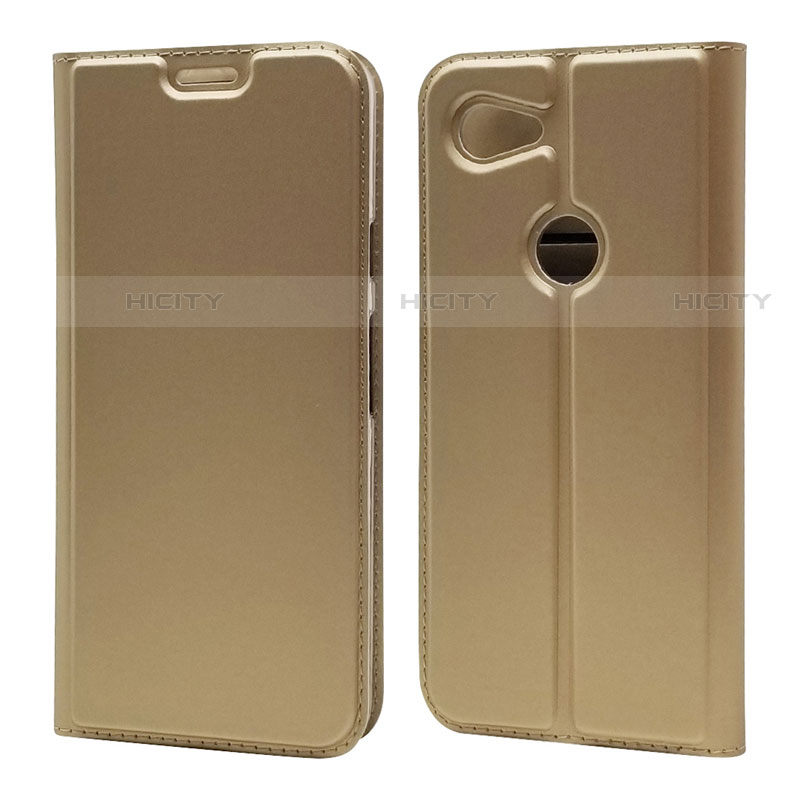 Funda de Cuero Cartera con Soporte Carcasa L01 para Google Pixel 3a Oro