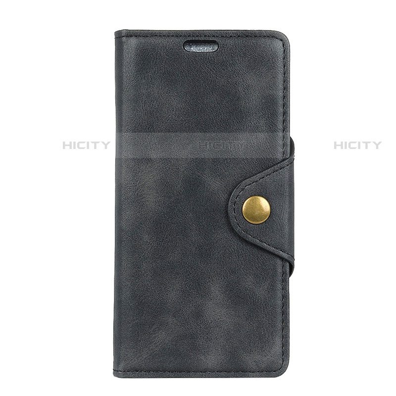 Funda de Cuero Cartera con Soporte Carcasa L01 para HTC Desire 12S Negro