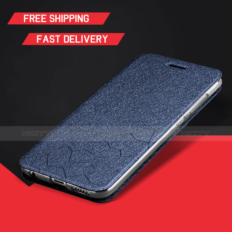 Funda de Cuero Cartera con Soporte Carcasa L01 para Huawei Enjoy 9 Plus Azul