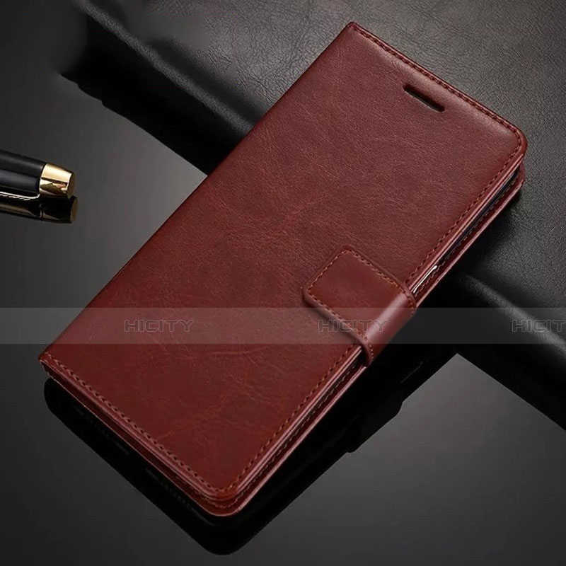 Funda de Cuero Cartera con Soporte Carcasa L01 para Huawei Honor 9X Marron