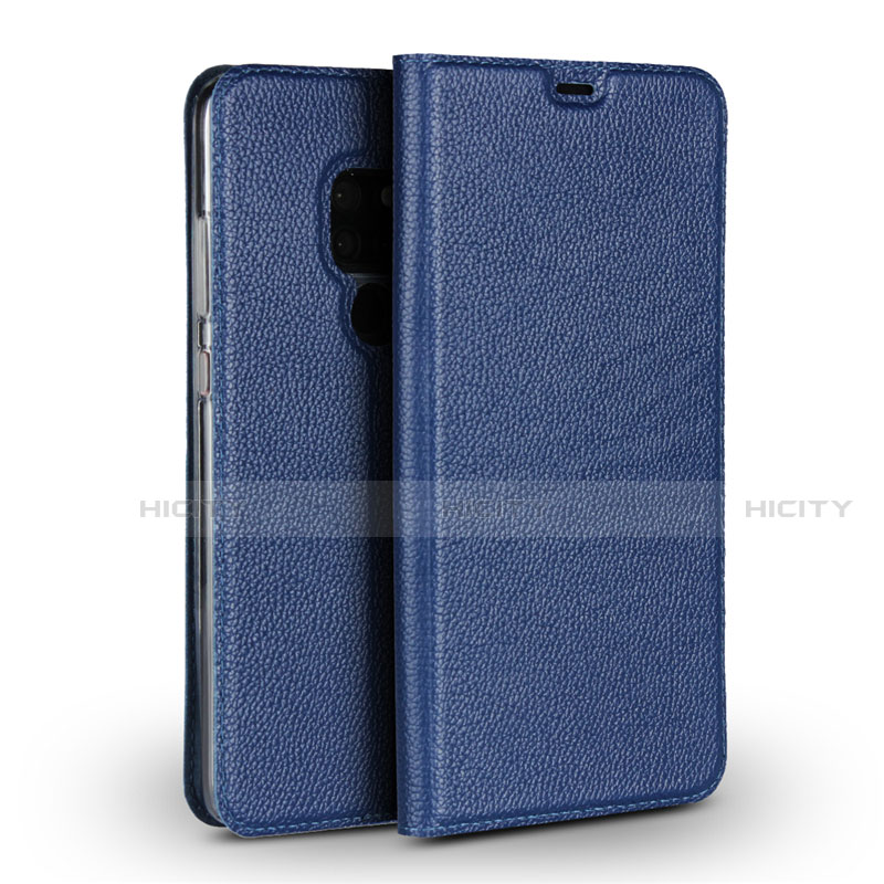 Funda de Cuero Cartera con Soporte Carcasa L01 para Huawei Mate 20 Azul