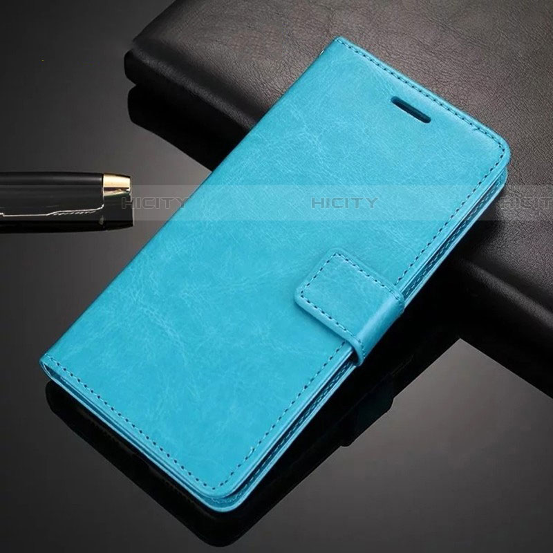 Funda de Cuero Cartera con Soporte Carcasa L01 para Huawei Nova 5i Pro Azul Cielo