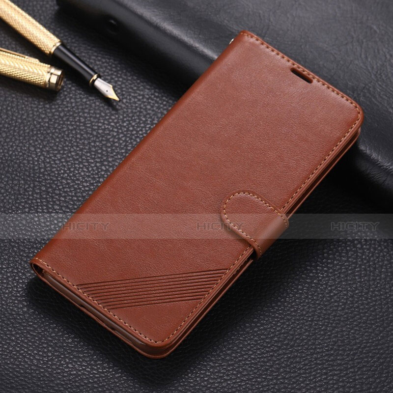 Funda de Cuero Cartera con Soporte Carcasa L01 para Huawei P40 Lite Marron