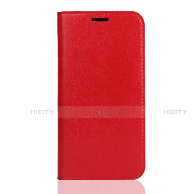 Funda de Cuero Cartera con Soporte Carcasa L01 para Huawei Y5 (2019) Rojo