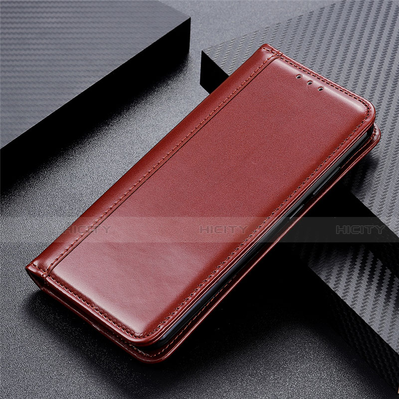 Funda de Cuero Cartera con Soporte Carcasa L01 para Huawei Y5p Marron