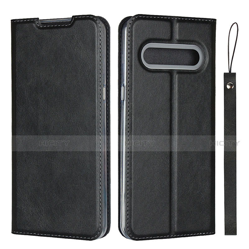 Funda de Cuero Cartera con Soporte Carcasa L01 para LG V60 ThinQ 5G Negro