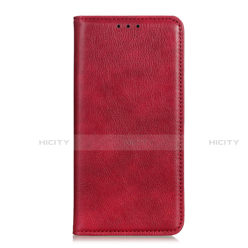 Funda de Cuero Cartera con Soporte Carcasa L01 para Motorola Moto G 5G Rojo