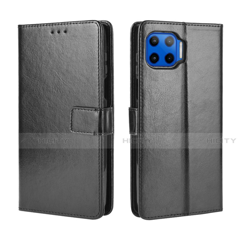 Funda de Cuero Cartera con Soporte Carcasa L01 para Motorola Moto One 5G