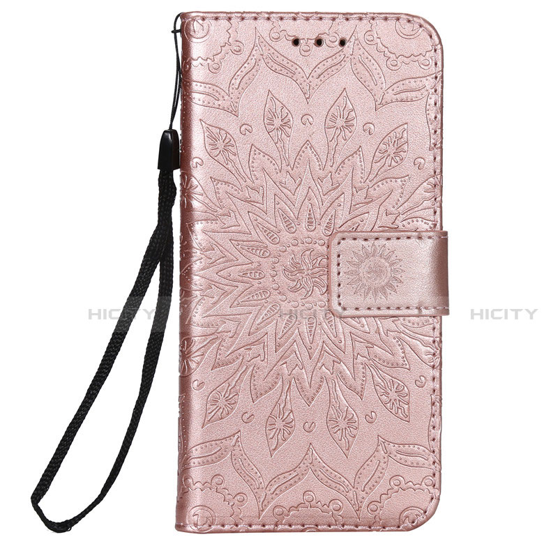 Funda de Cuero Cartera con Soporte Carcasa L01 para Nokia 2.3 Oro Rosa