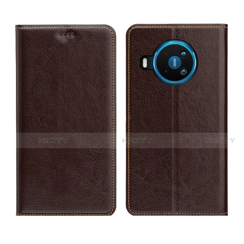 Funda de Cuero Cartera con Soporte Carcasa L01 para Nokia 8.3 5G Marron