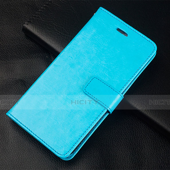 Funda de Cuero Cartera con Soporte Carcasa L01 para OnePlus 5T A5010 Azul Cielo