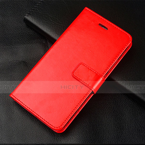 Funda de Cuero Cartera con Soporte Carcasa L01 para OnePlus 5T A5010 Rojo