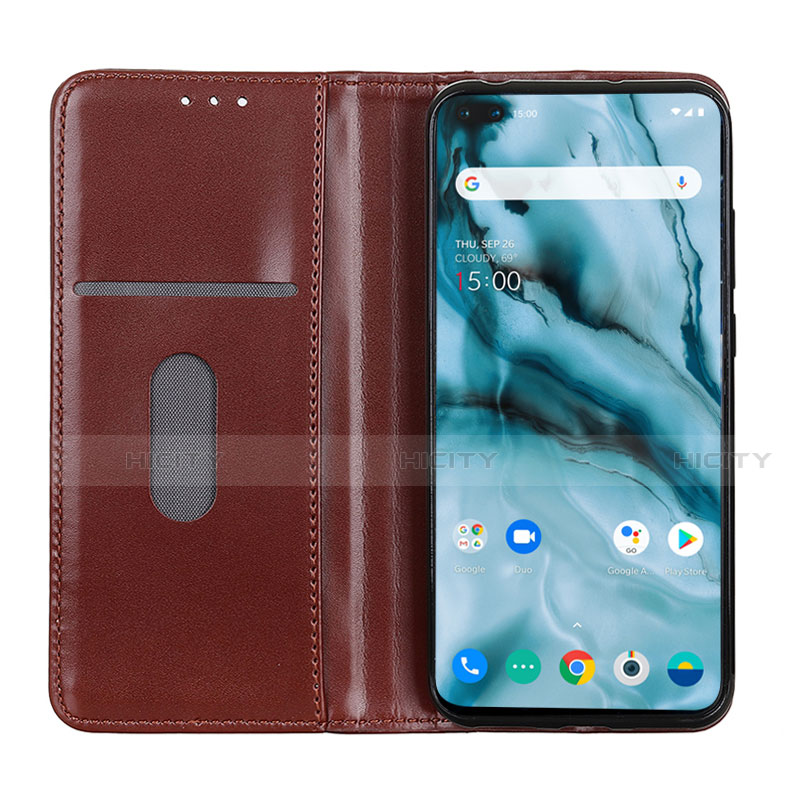 Funda de Cuero Cartera con Soporte Carcasa L01 para OnePlus Nord