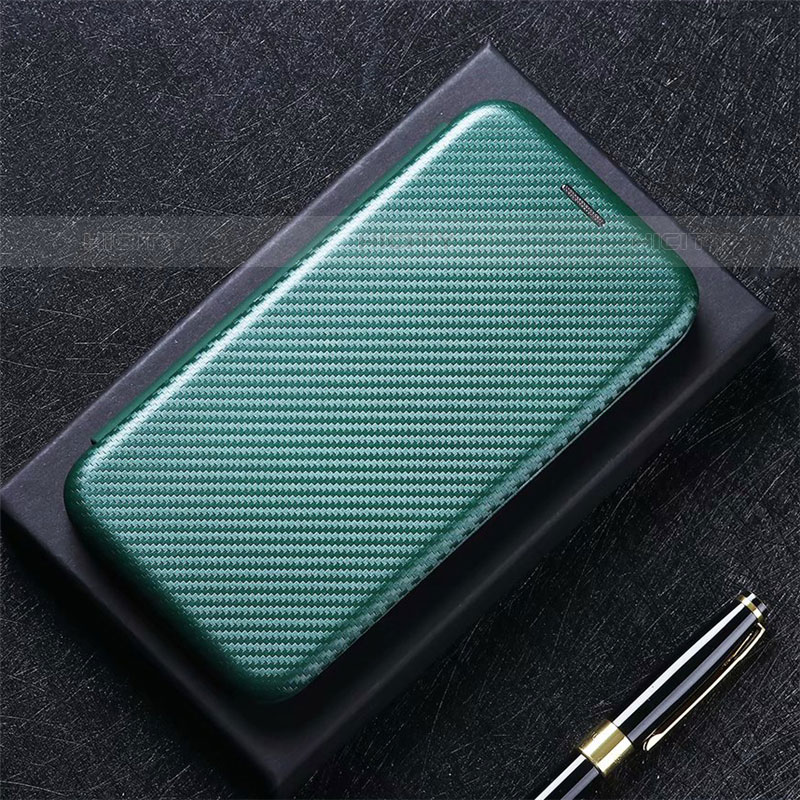 Funda de Cuero Cartera con Soporte Carcasa L01 para Oppo A11s Verde Noche