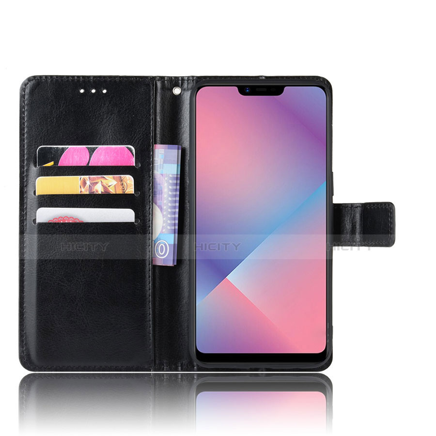 Funda de Cuero Cartera con Soporte Carcasa L01 para Oppo A12e