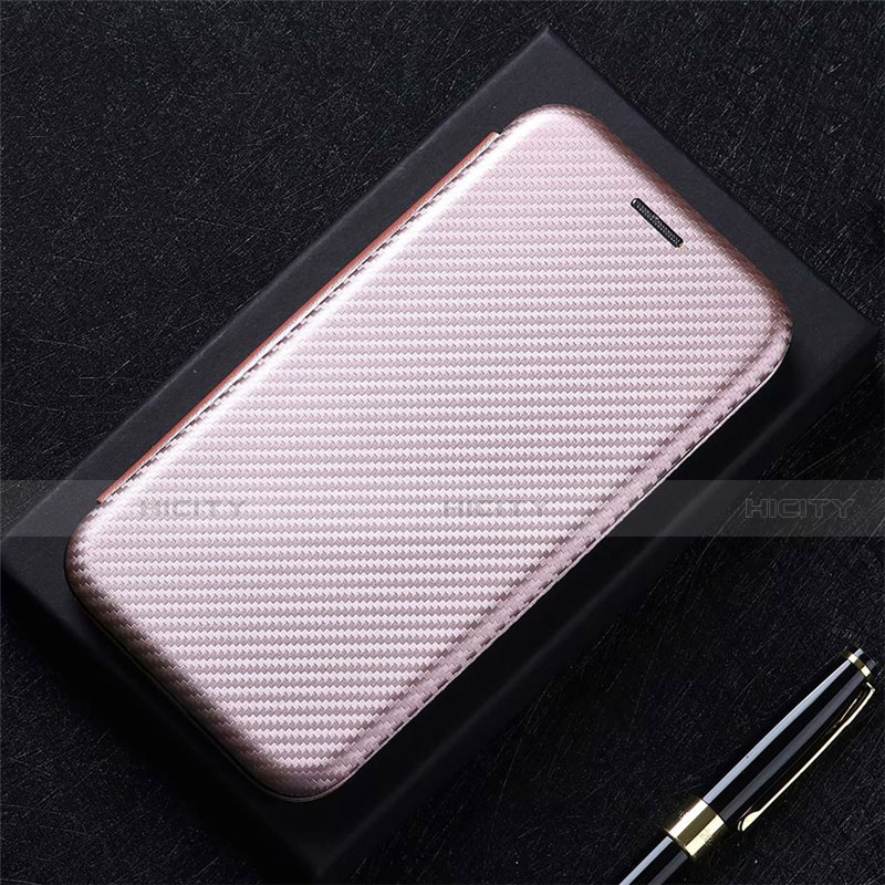 Funda de Cuero Cartera con Soporte Carcasa L01 para Oppo A32 Oro Rosa