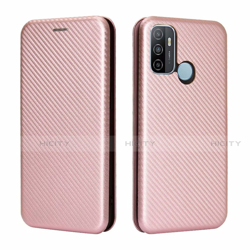 Funda de Cuero Cartera con Soporte Carcasa L01 para Oppo A53s