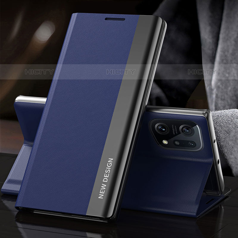 Funda de Cuero Cartera con Soporte Carcasa L01 para Oppo Find X5 Pro 5G