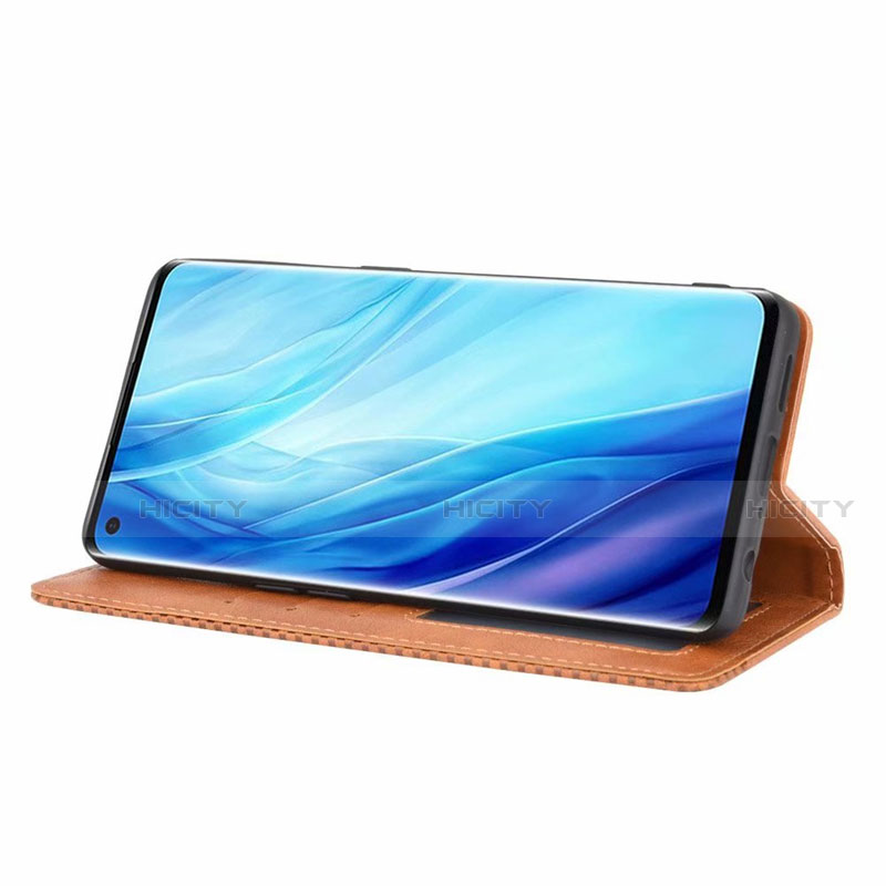 Funda de Cuero Cartera con Soporte Carcasa L01 para Oppo Reno4 Pro 4G