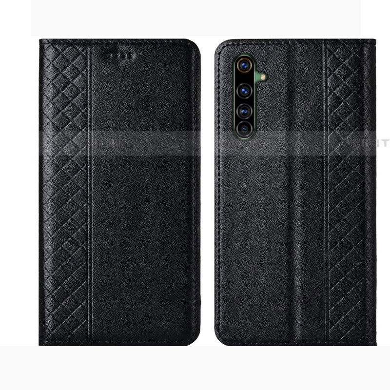 Funda de Cuero Cartera con Soporte Carcasa L01 para Realme X50 Pro 5G Negro