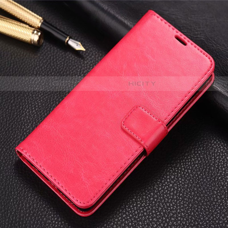 Funda de Cuero Cartera con Soporte Carcasa L01 para Realme XT Rojo