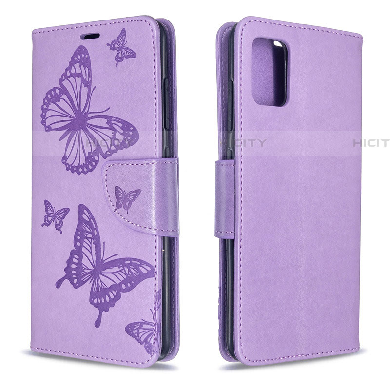 Funda de Cuero Cartera con Soporte Carcasa L01 para Samsung Galaxy A51 5G Morado